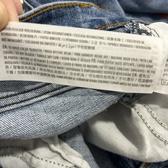 Abercrombie and Fitch Curve Love The 90s Slim Straight High Rise Jeans Sz 29/8L - Picture 12 of 12